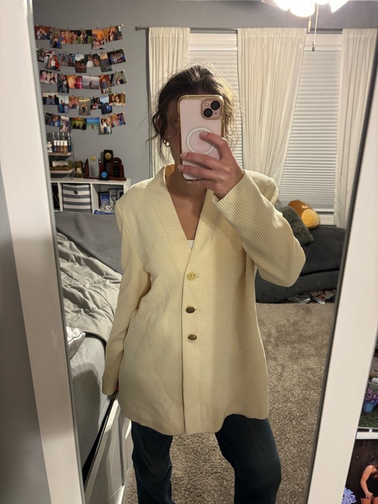 St. John Collection Jackets & Blazers - St. John Collection by Marie Gray Cream Blazer